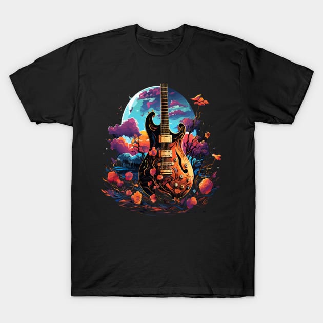 Playground Playing Guitar T-Shirt by JH Mart